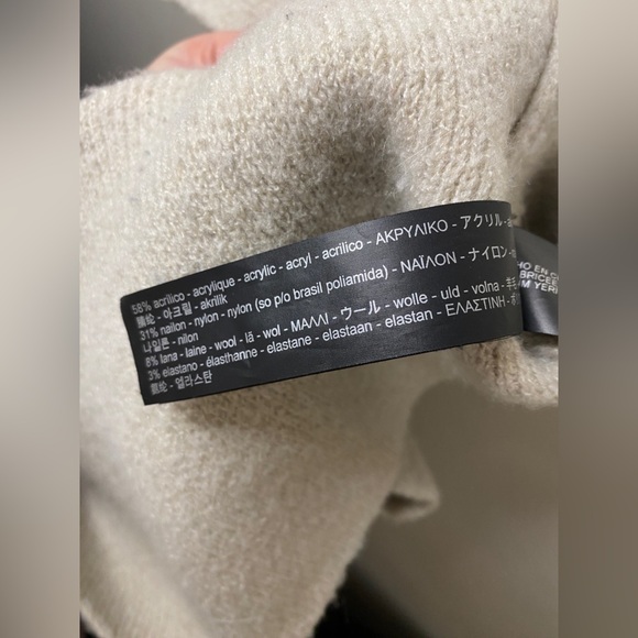 Zara Knit Hooded Double Breasted Oversized Cozy Button Up Sweater Coat - Picture 7 of 7